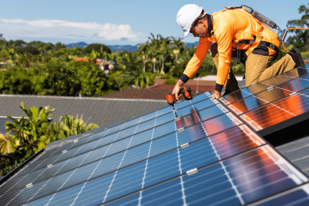 Blue and Yellow Modern Elegant Real Estate Marketing Instagram Post